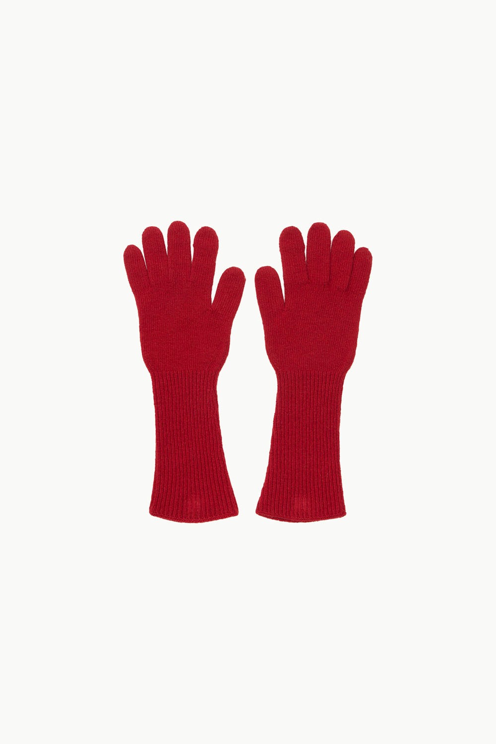 Fingerhole Gloves - Red