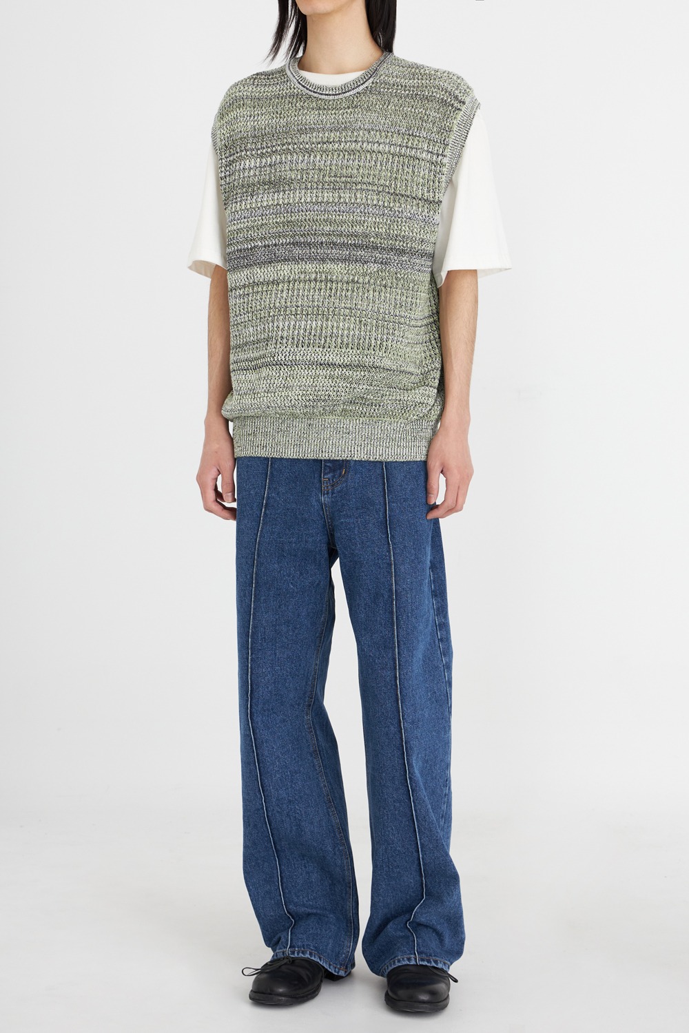 Knitted Vest_Lime