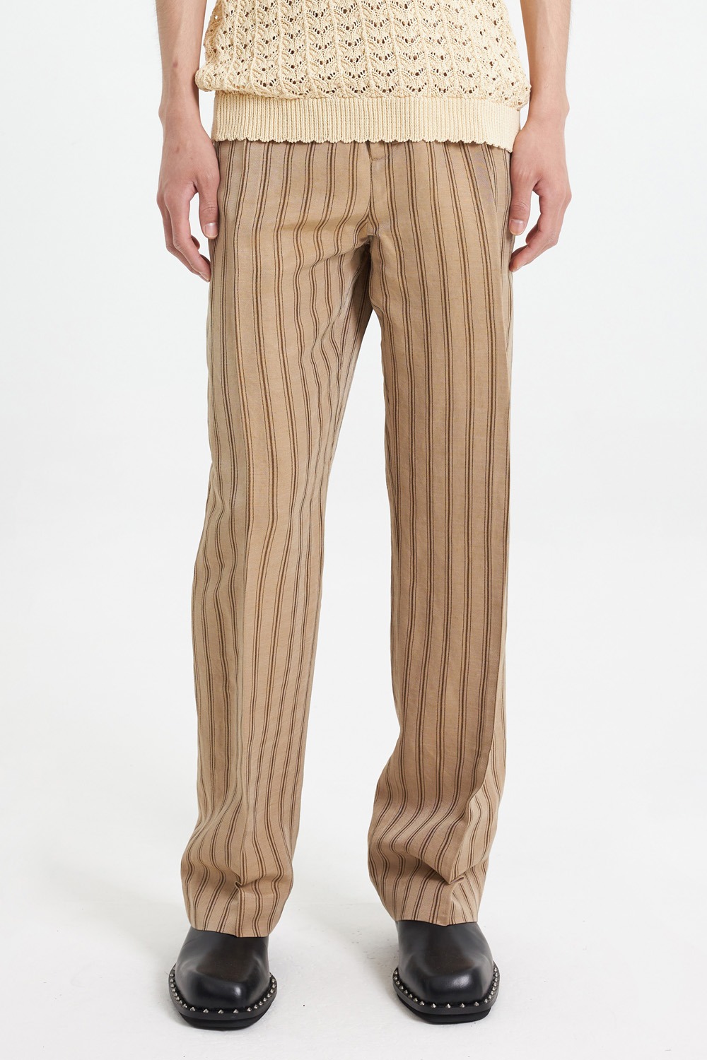 Relaxed Fit Trousers_Sand