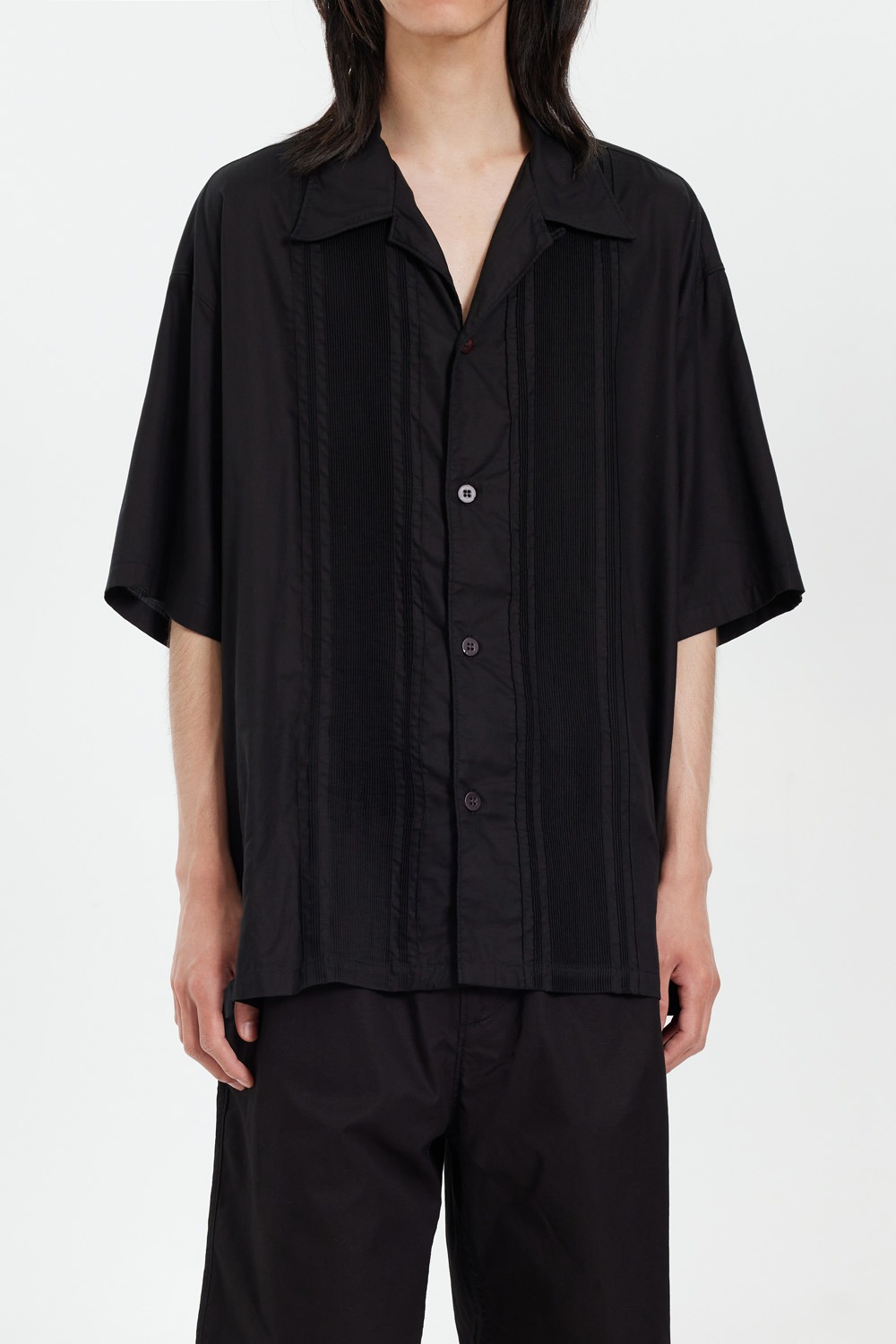 US2341 Silk Shirt_Black