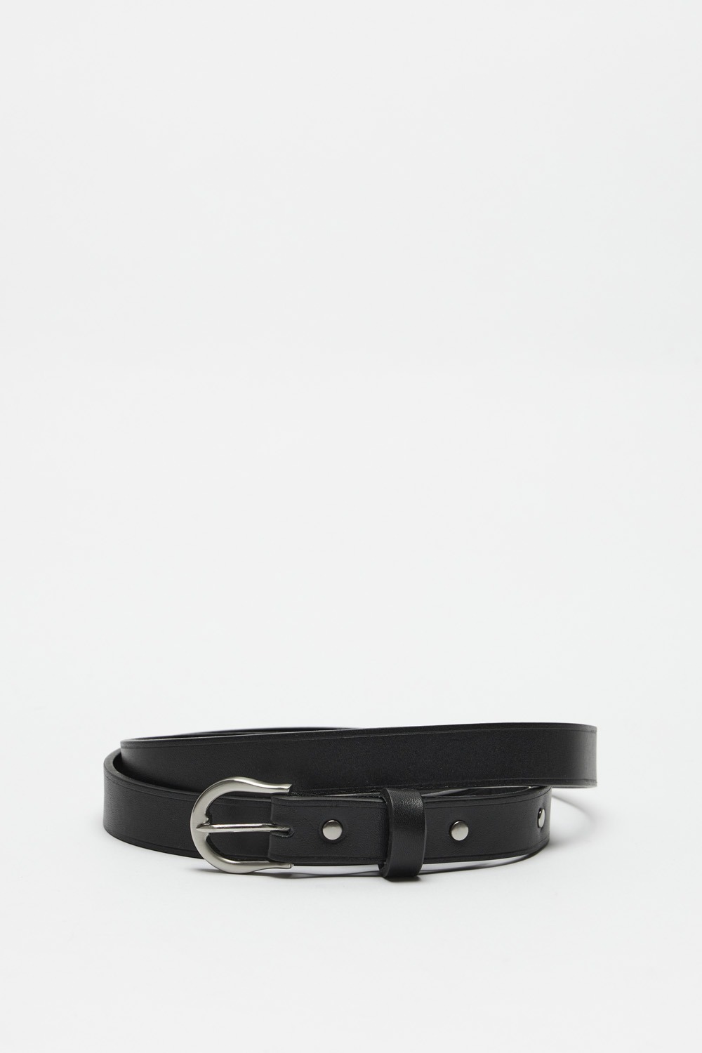 Long Leather Belt (W)_Black