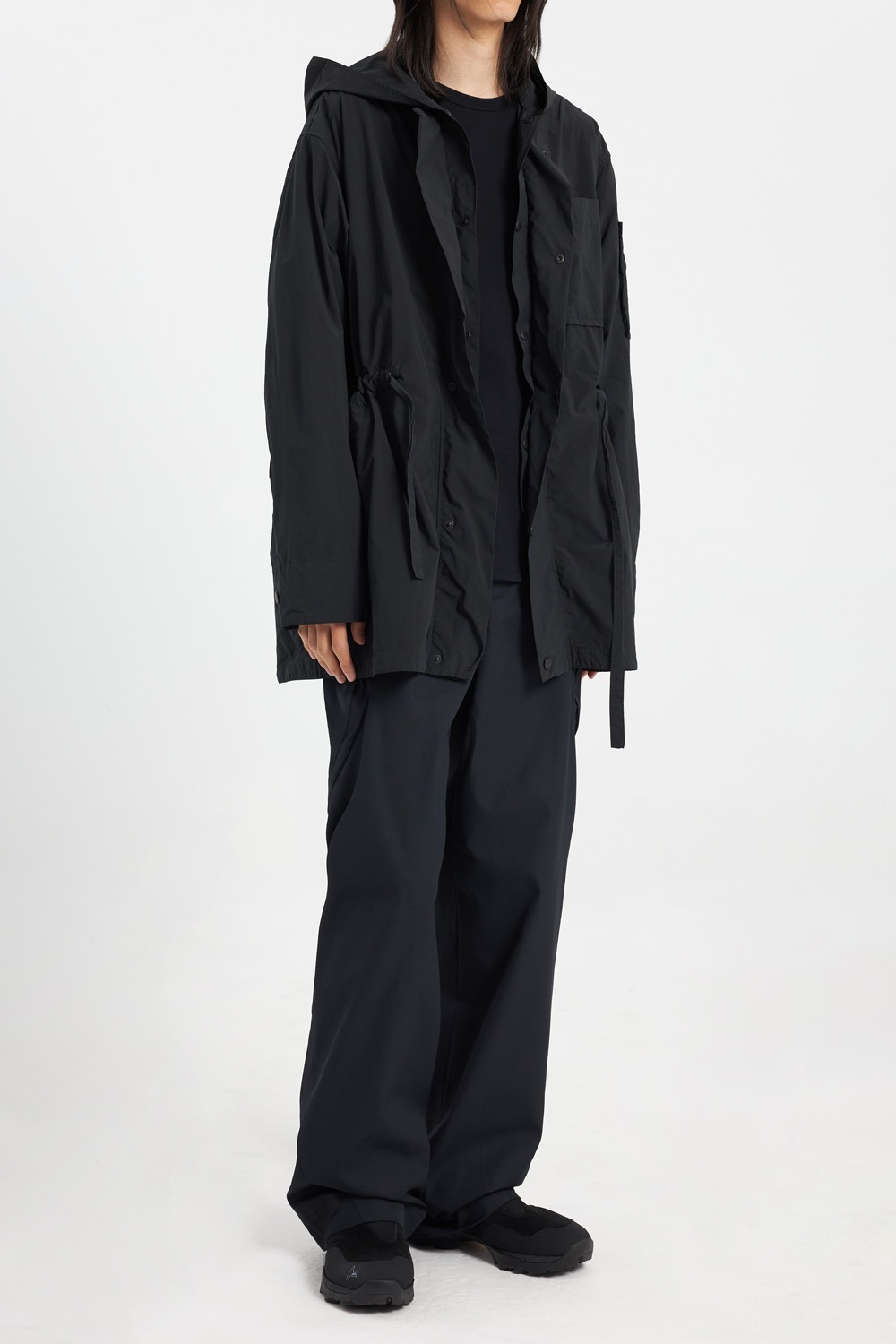 Product Dyed Hooded Blouson_Black