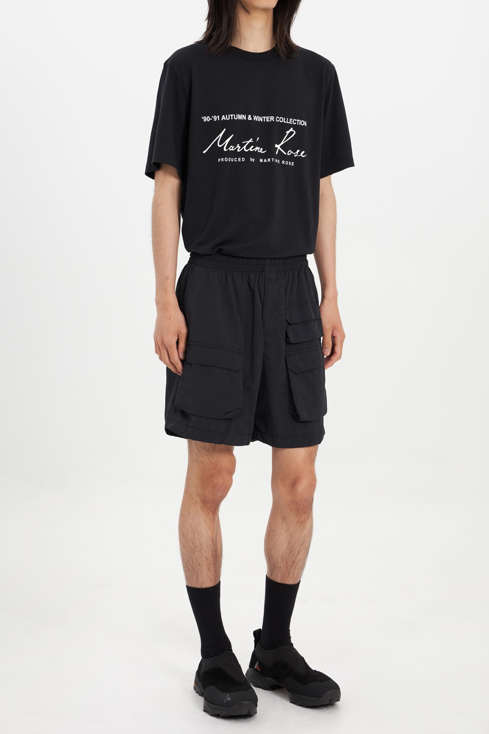 UW1074 Nylon Shorts_Black