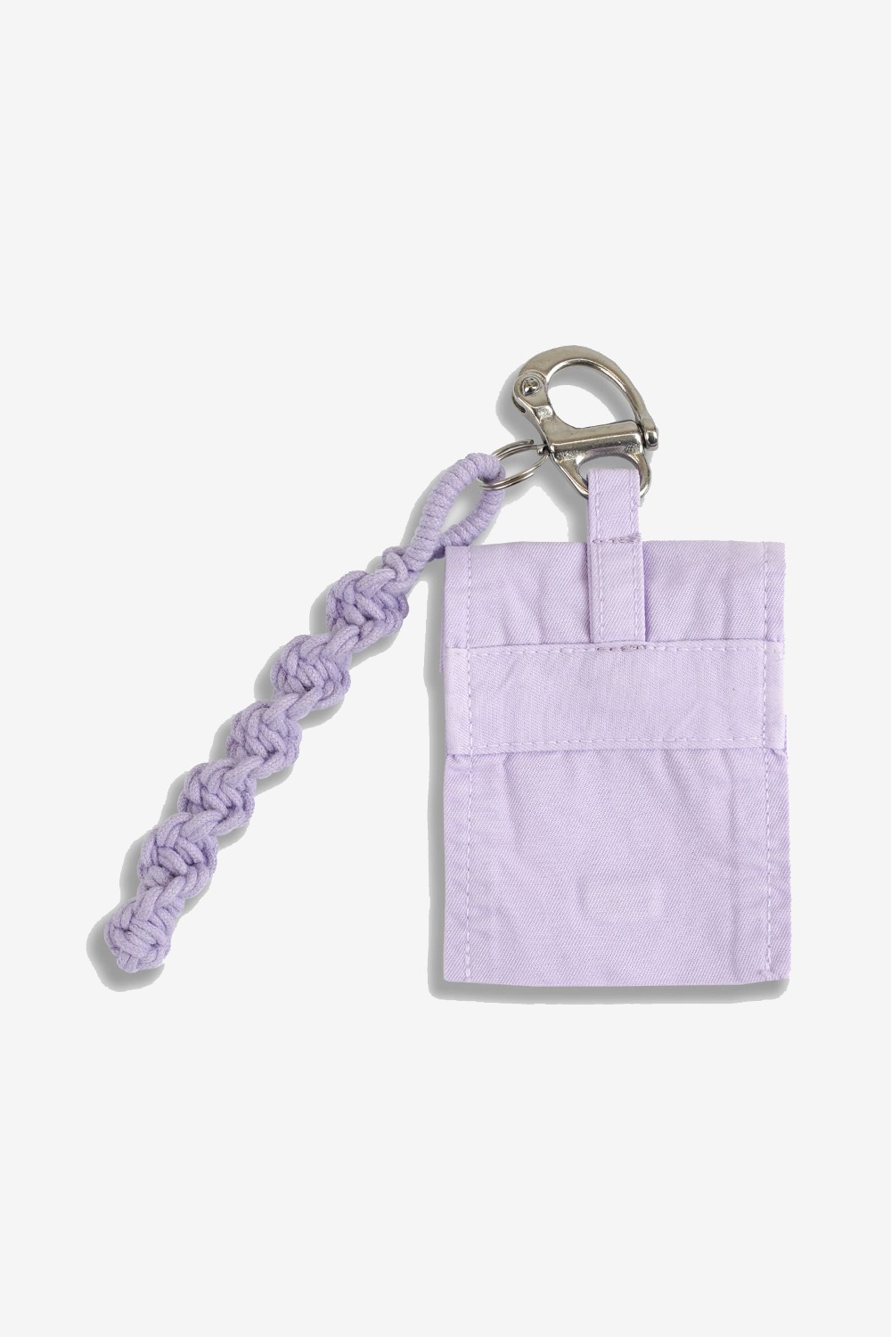 Garments Dyed Pocket Keyring_Purple