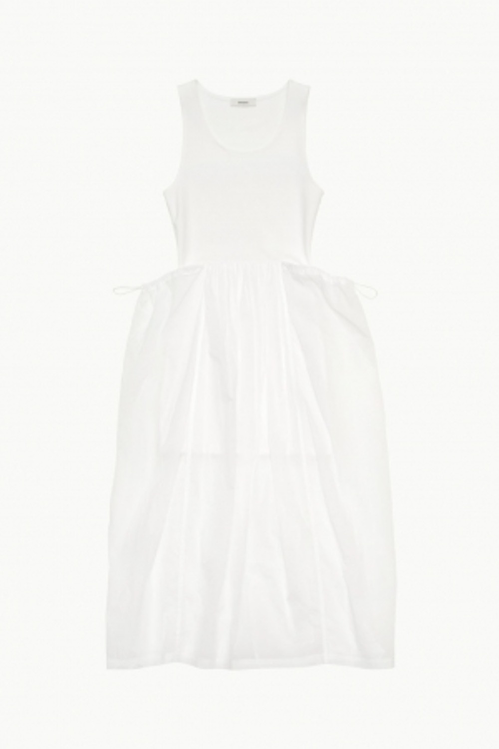 Sheer Jersey Dress_White
