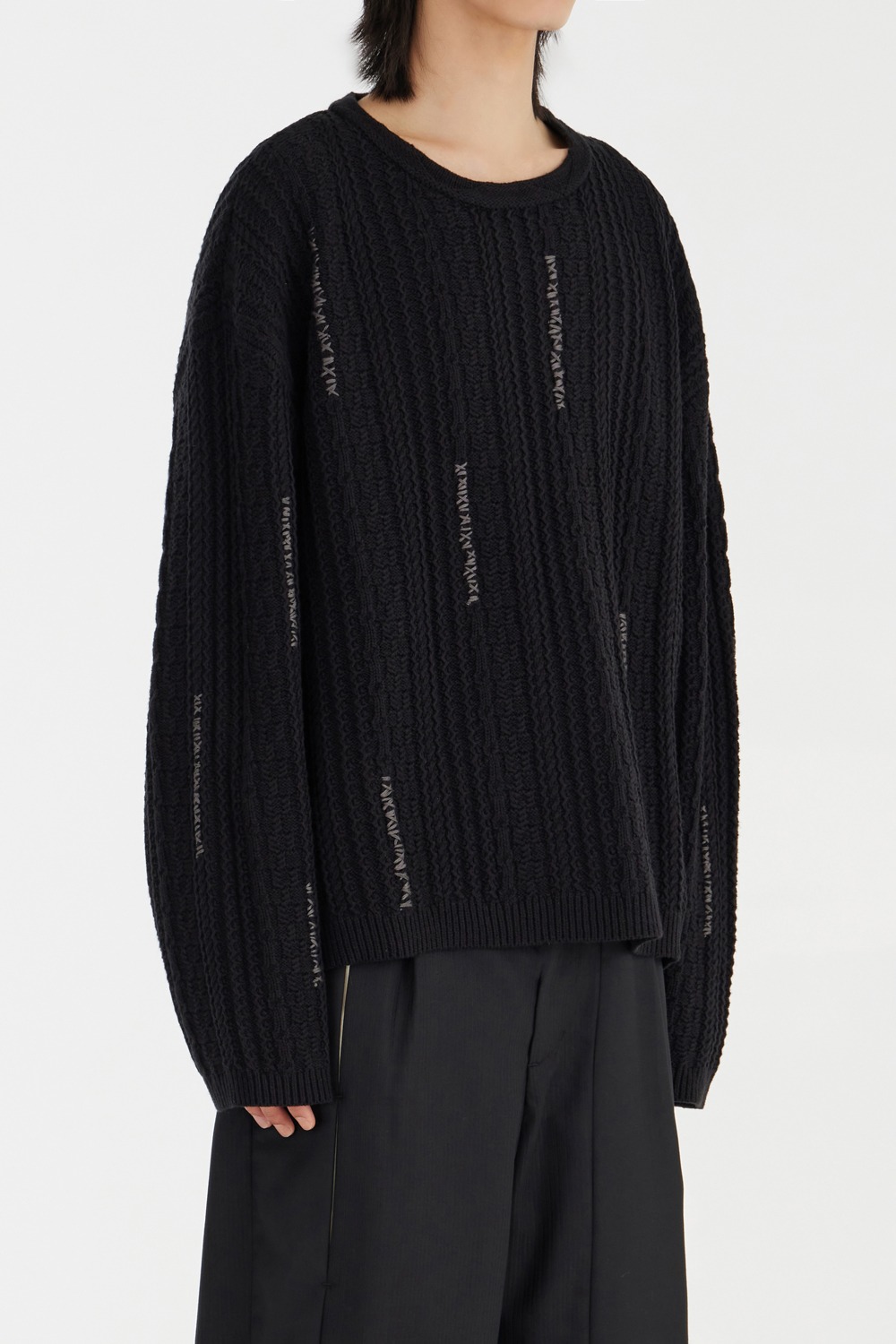Shackles Knit Sweater - Black