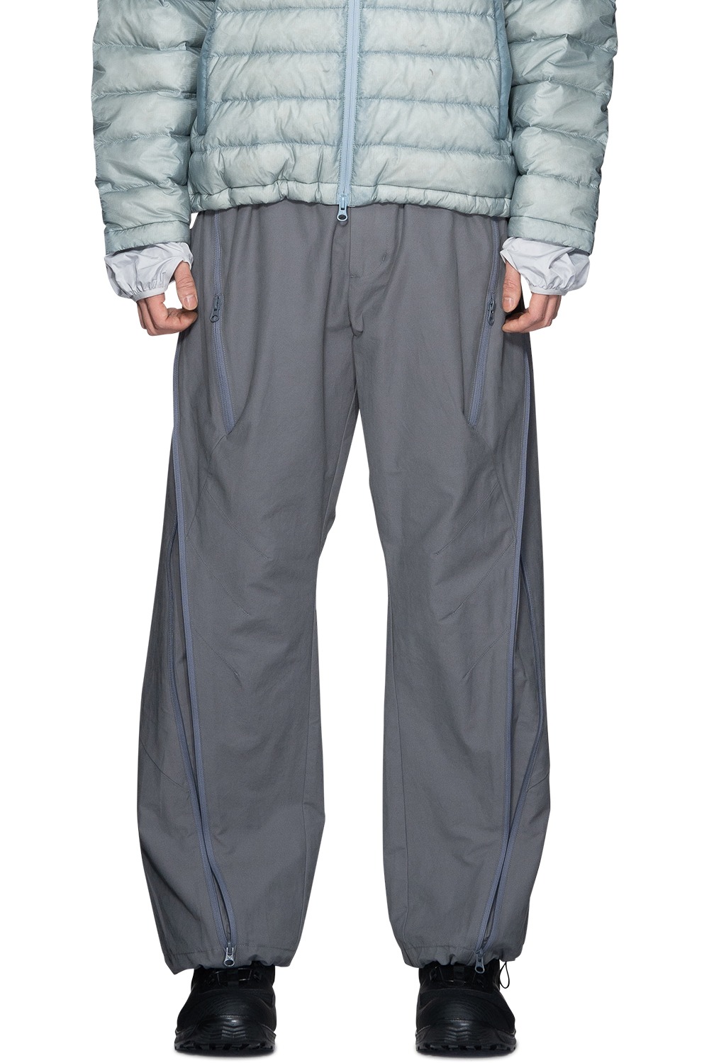 Zipper Pants - Charcoal Grey