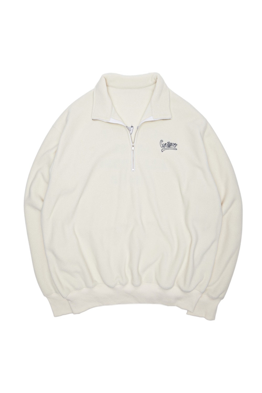 Gallery Fleece Half-Zip Sweatshirt - Ivory
