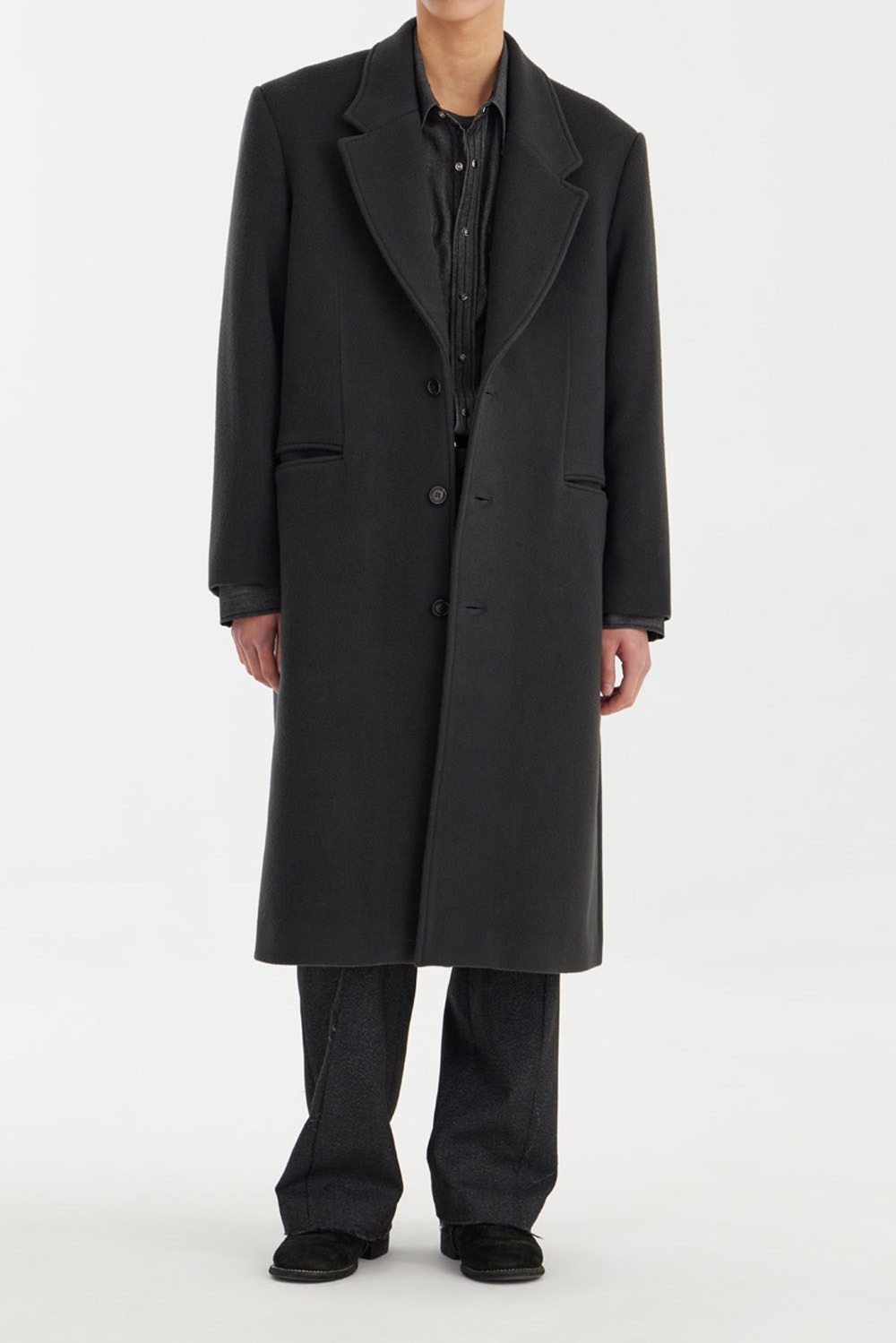 Chesterfield Coat - Charcoal Grey
