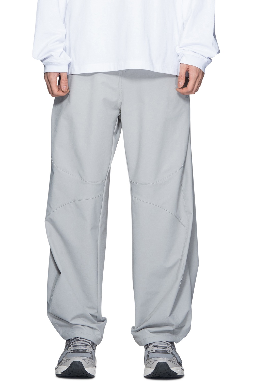 Side Snap Pants V2 - Light Grey