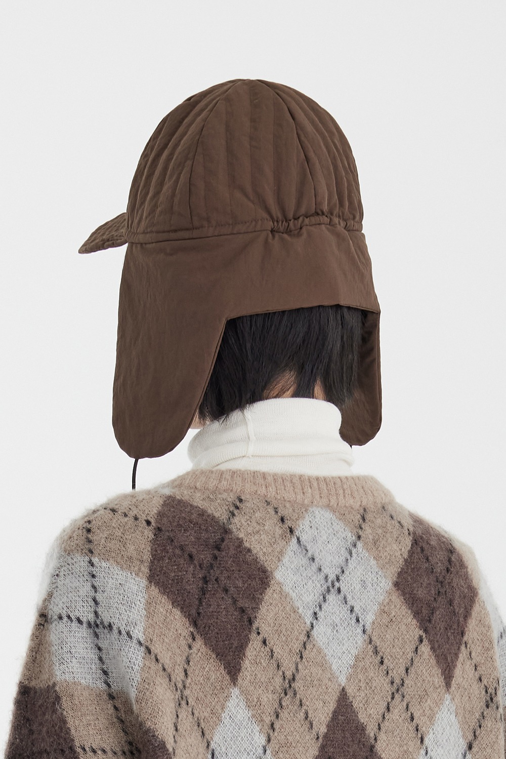Cap With Flap - Brown