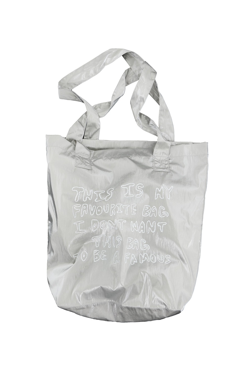 Gallery Nylon Tote Bag - Silver