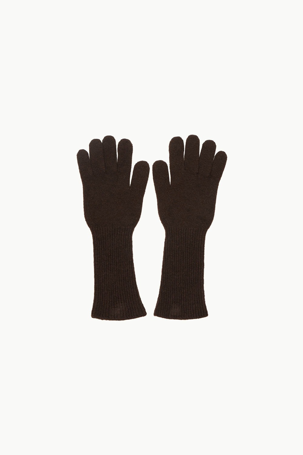 Fingerhole Gloves - Brown