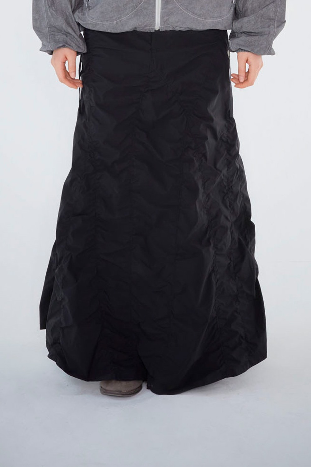 Wave Mermaid Skirt-Black