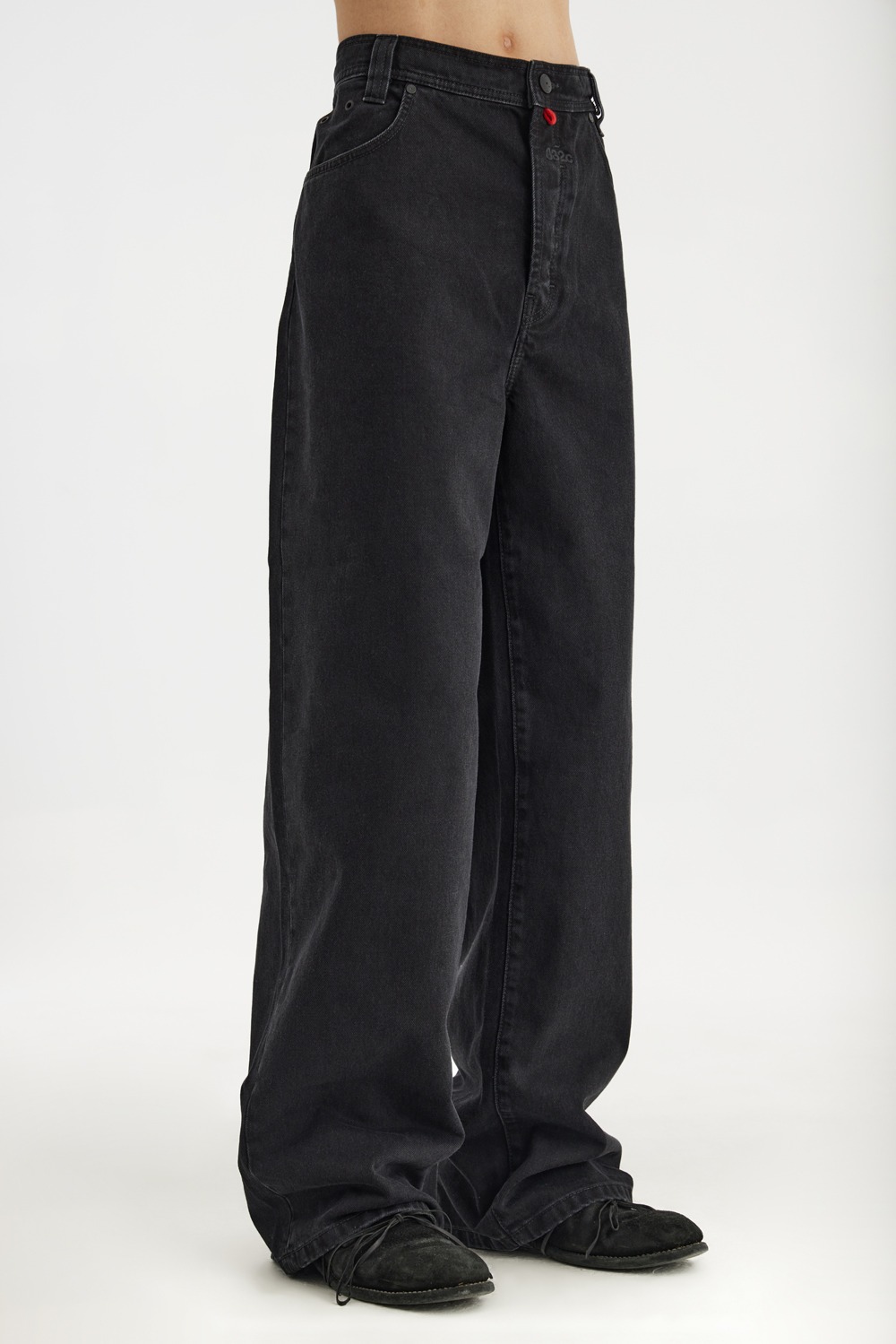 New Classic Wide Leg Jean-Washed Black