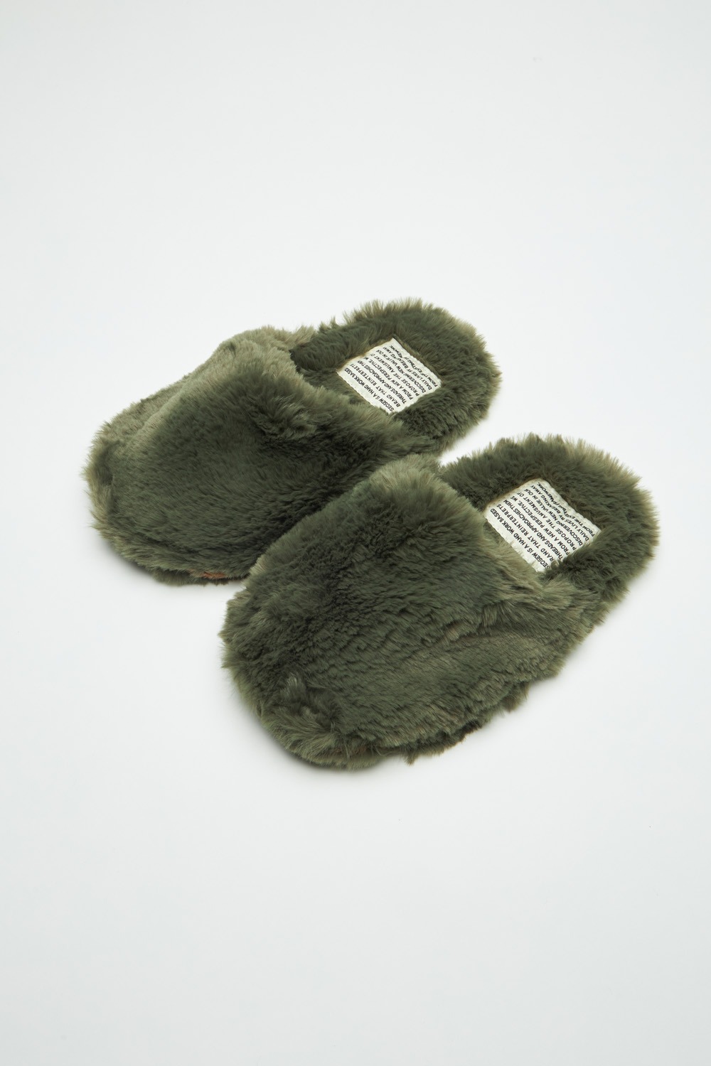 Faux Fur Shoes (Oude Exclusive)-Green