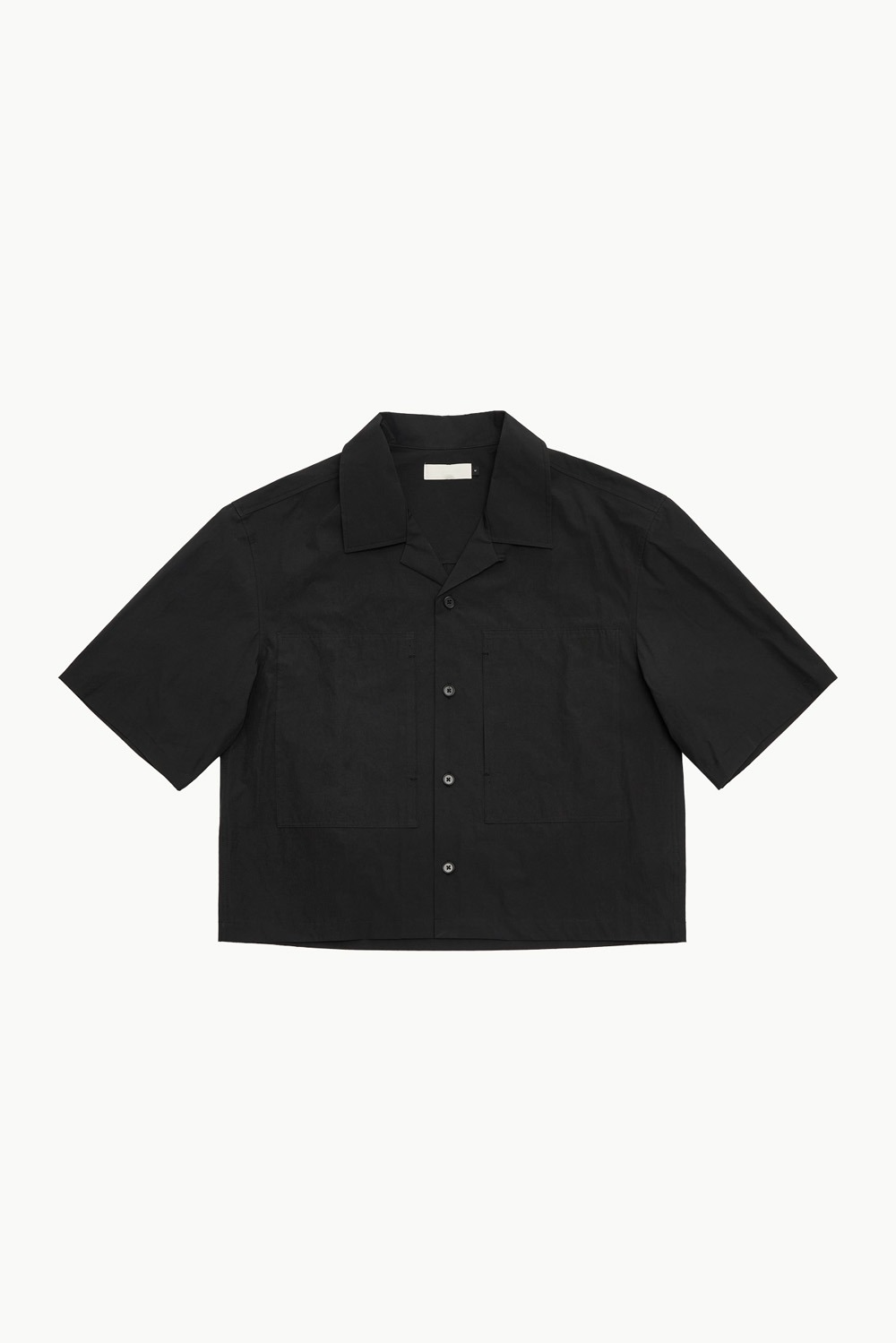 Pocket Half Shirts-Black