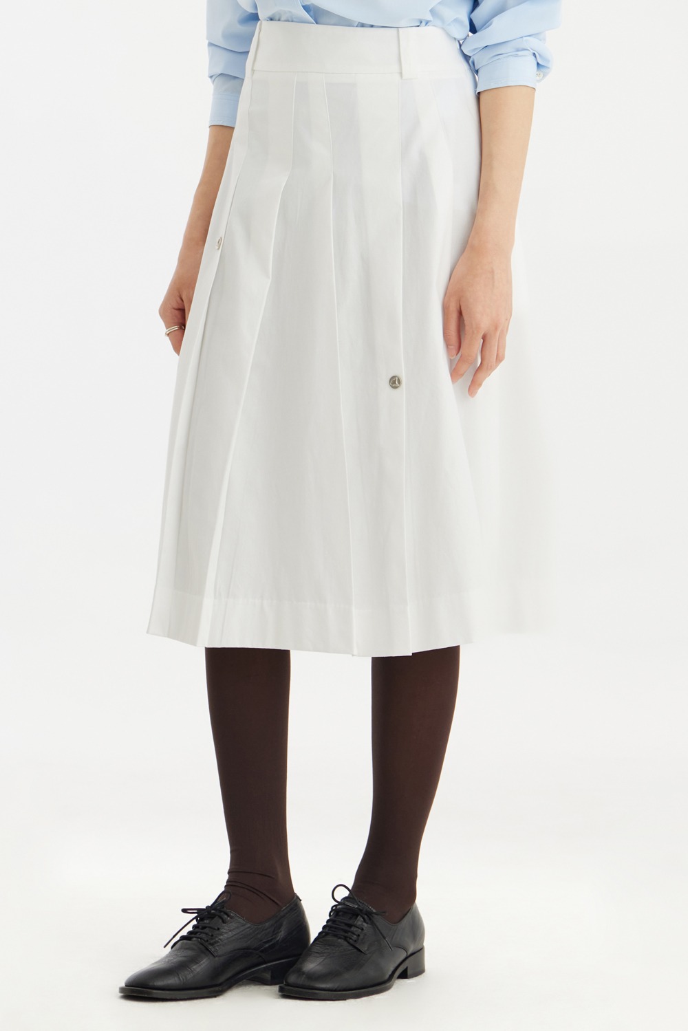 Tapered Skirt-White