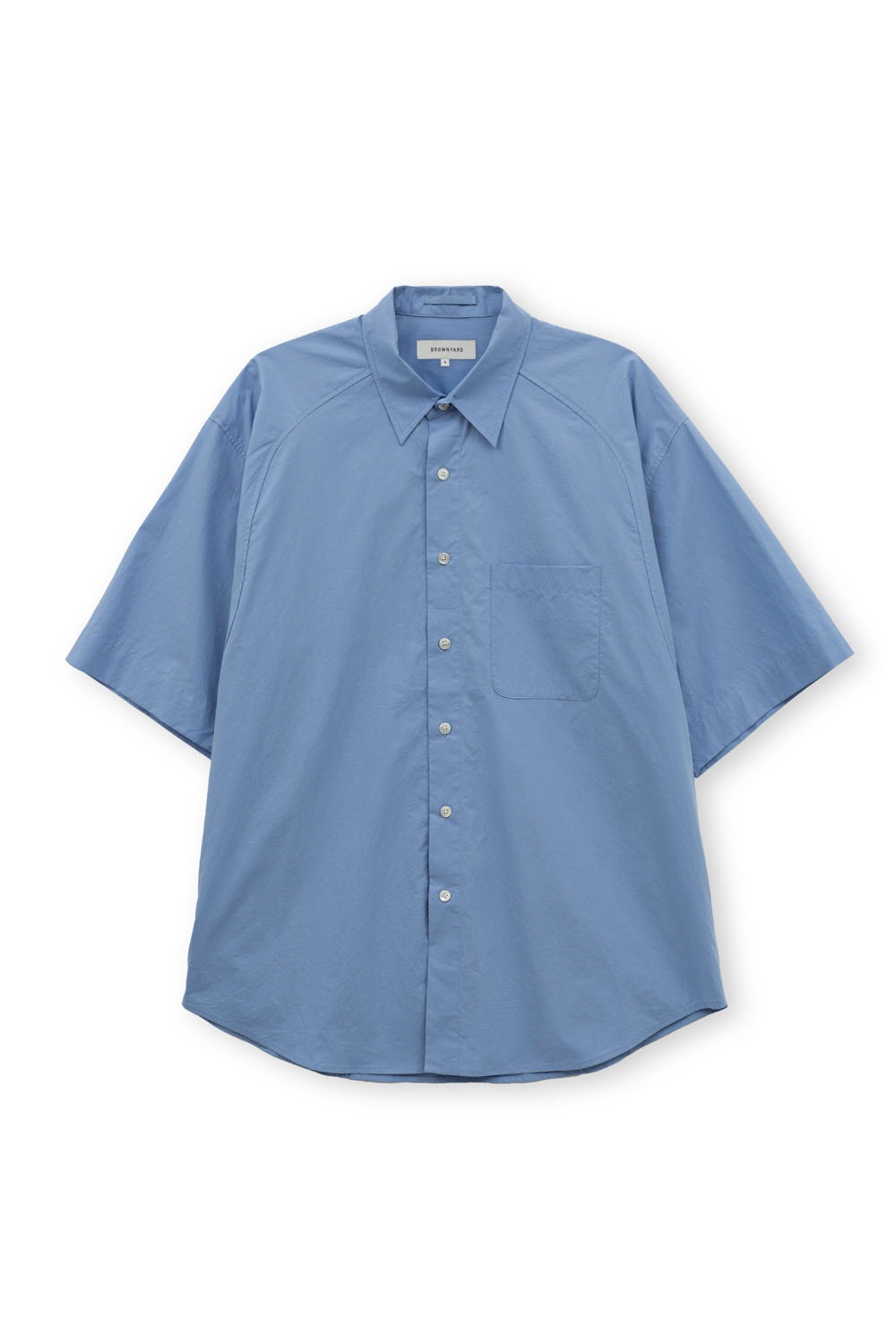 (5월 7일 예약발송) Half Shirt-Sax Blue