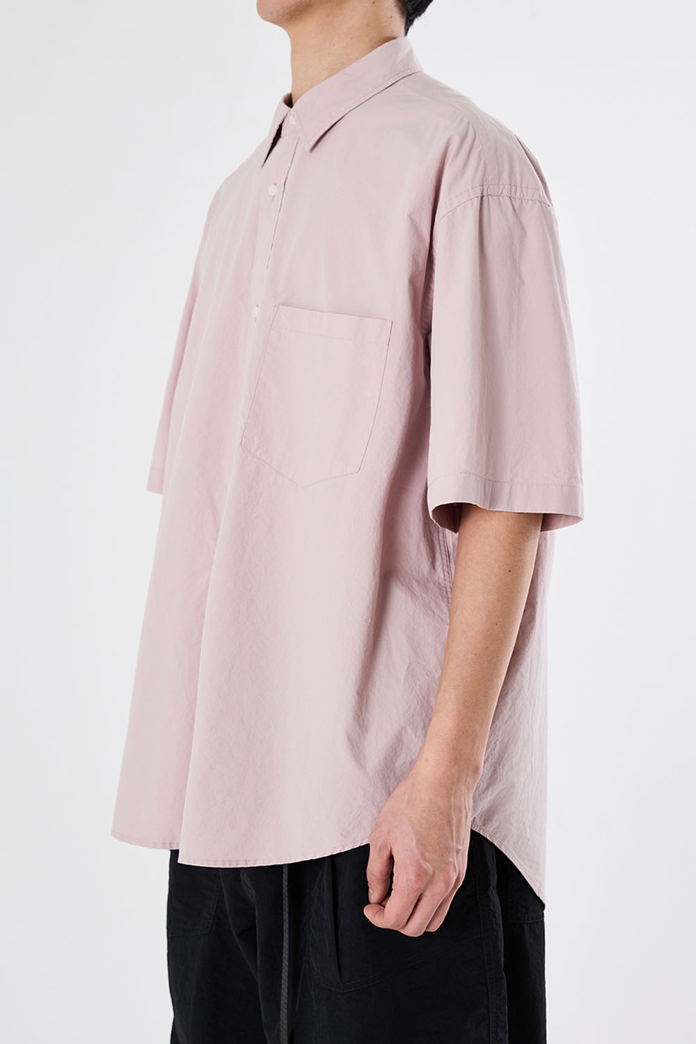 Uniform Half Shirt-Pale Pink