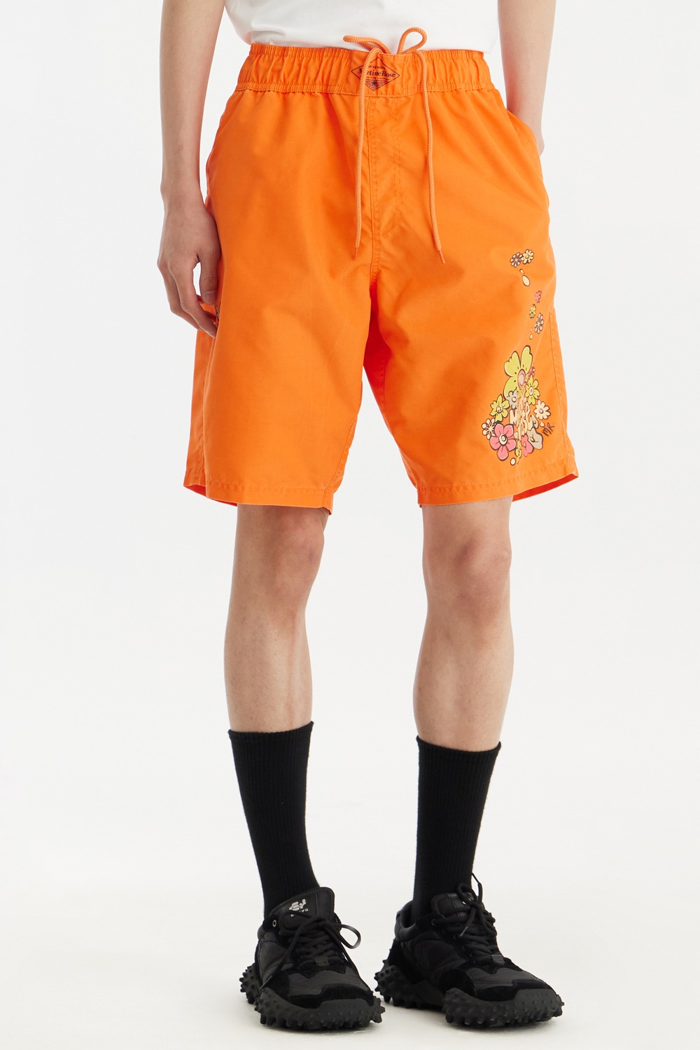 Board Shorts-Orange / Festival Flower