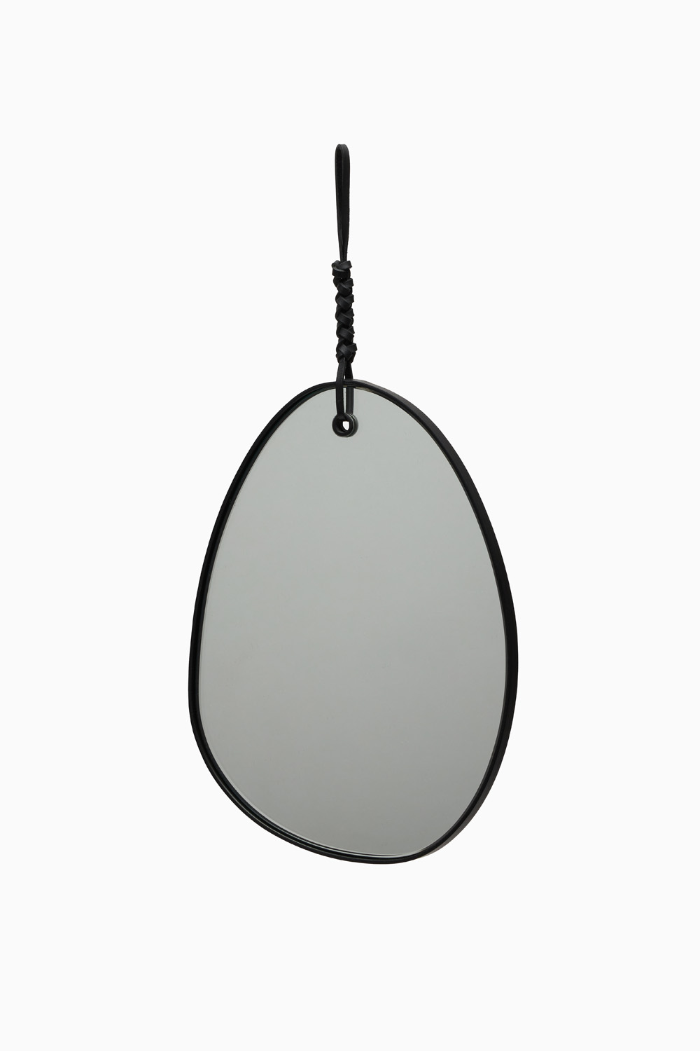 Woven Pebble Mirror 26 - Black