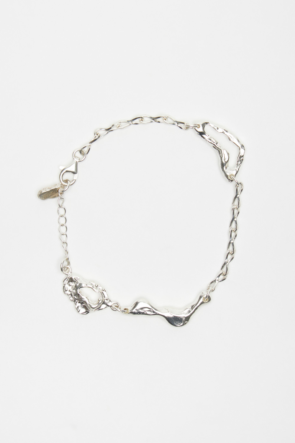 Coral Reef Pendant Chain Bracelet (Men)_Silver