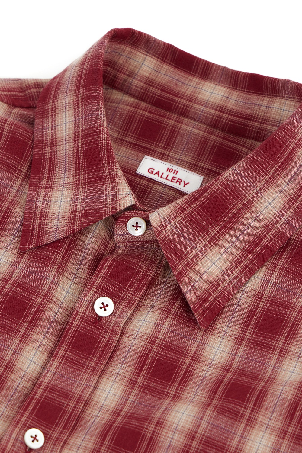 Gallery Graphic Check Pattern Shirt - Red