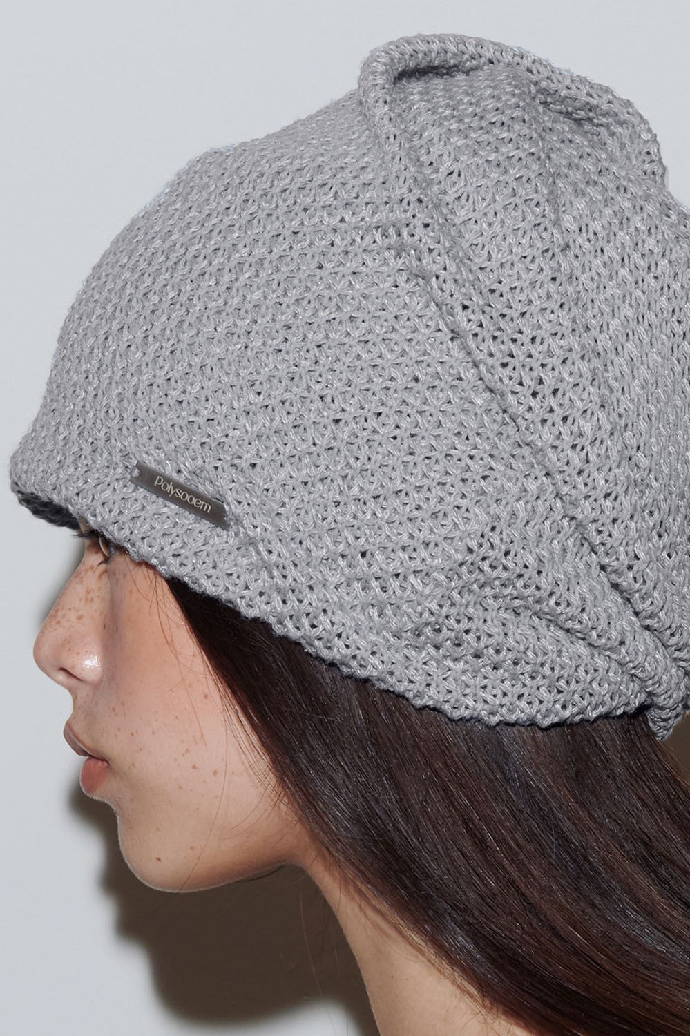 Scrunched Beanie-Gray