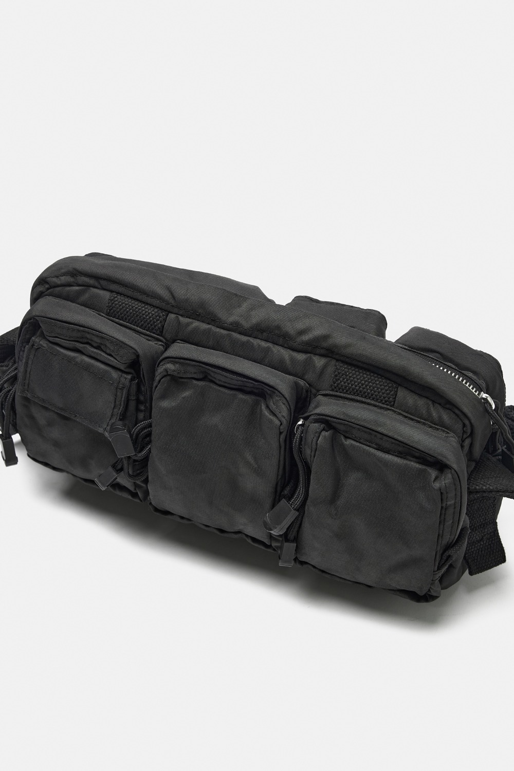 Team` Tag Shoulder Bag-Black