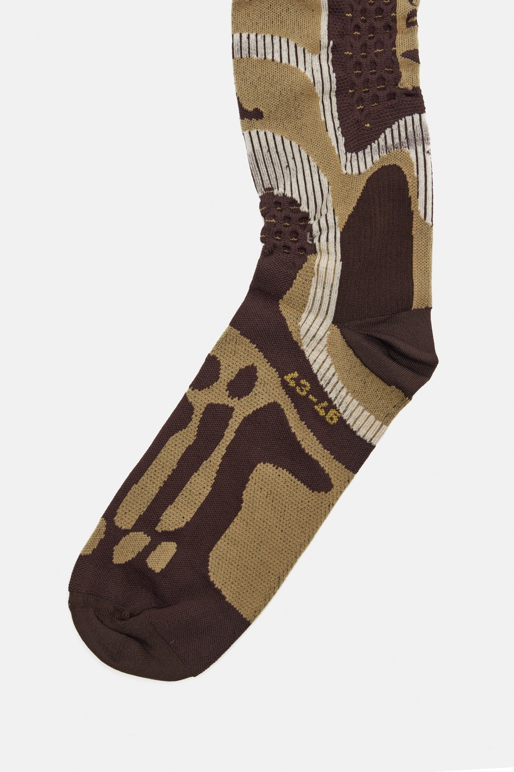 Bones Long Socks-Brown