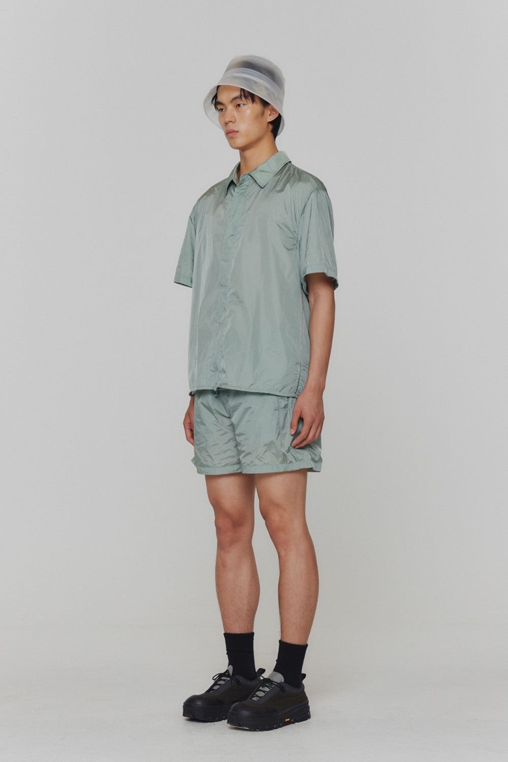 Nylon Short Sleeve Shirts-Mint
