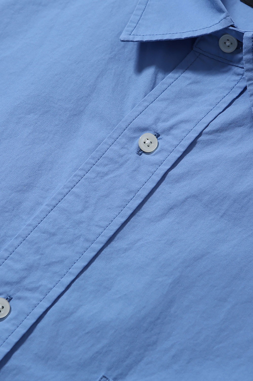 Uniform Half Shirt-Cornflower Blue