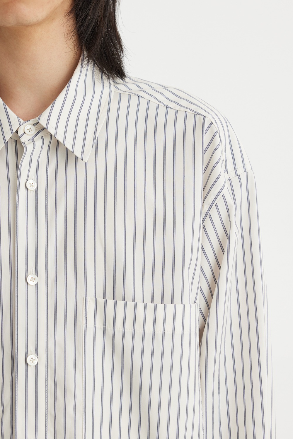 Stripe Shirt-Ivory Stripe